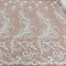 1 Yard Exquisite Corded Embroidered Bridal Lace Fabric for Special Occasion White